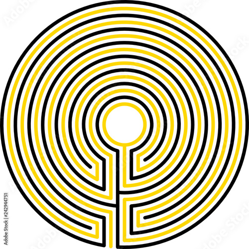 classical, maze, meander, circle