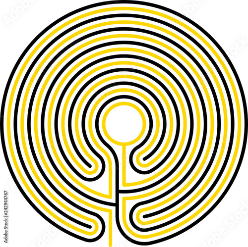 classical, maze, round