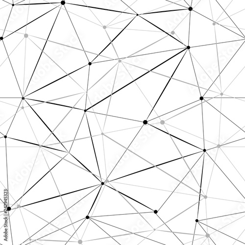 Network on white background. Fashion graphic background design. Modern stylish abstract texture. Monochrome template for prints, textiles, wrapping, wallpaper, website. Vector illustration.
