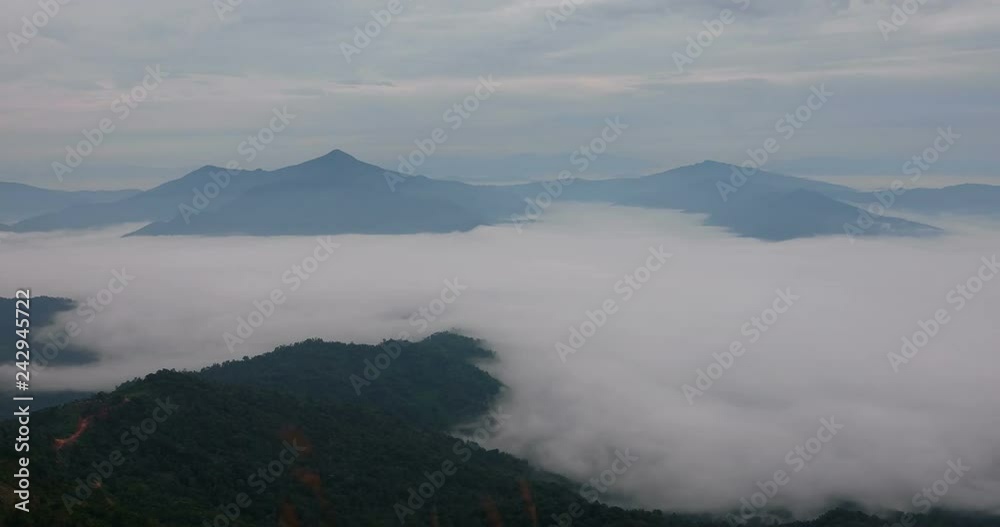 Mountain view misty in Pha Tang at Chiang Rai, Thailand Mountain view misty in Pha Tang at Chiang Rai, Thailand