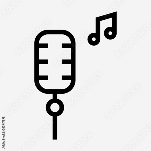 Outline Rhythm and blues pixel perfect vector icon