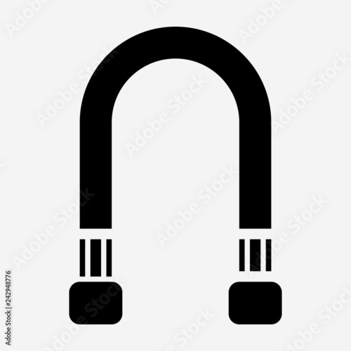 Glyph flexible hose pixel perfect vector icon
