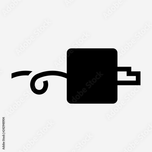 Glyph encoder pixel perfect vector icon