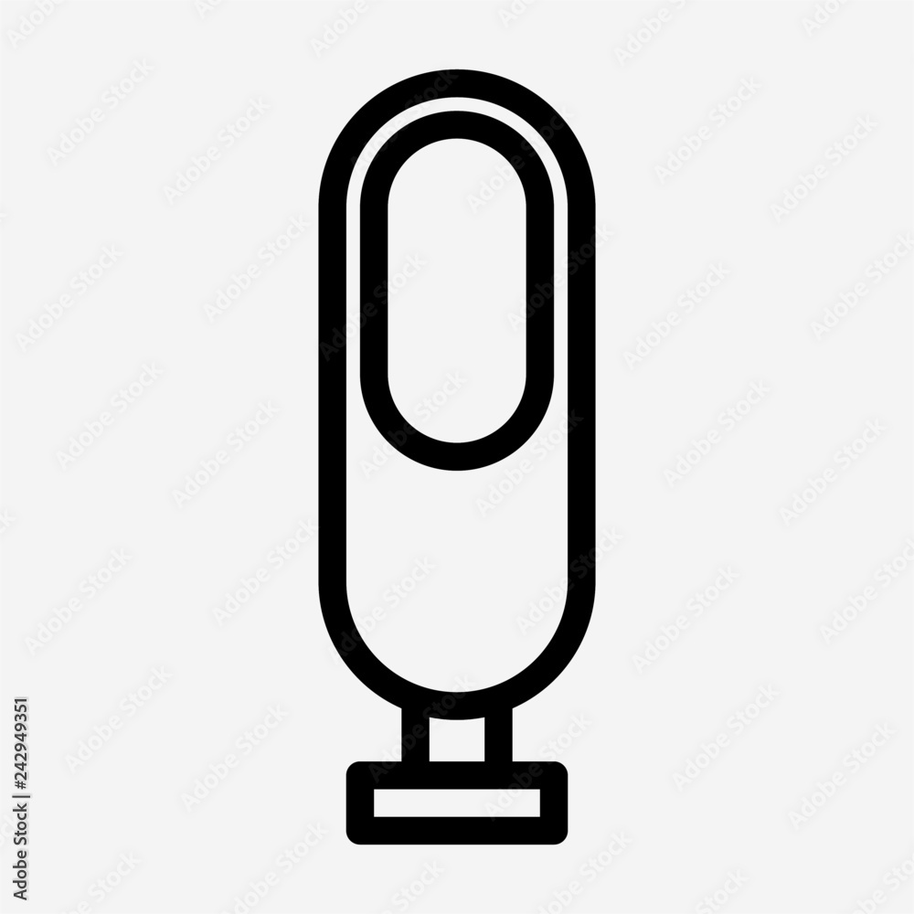 Outline accumulator pixel perfect vector icon Outline accumulator pixel perfect vector icon