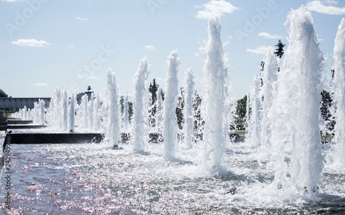 fountain in Victory Park in Moscow