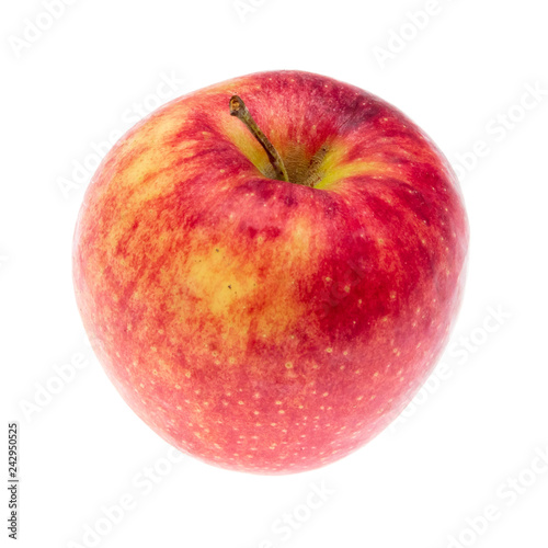 Ripe red apple isolated on white background