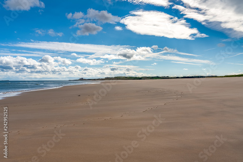 The Beach at Ross Sands, near Seahouses in Northumberland, England, UK