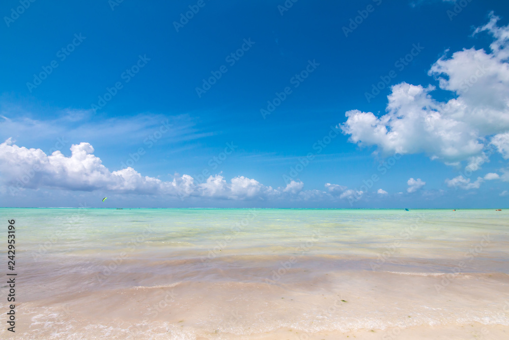 Beautiful beach in Zanzibar Tanzania