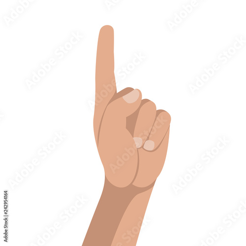 hand gestures , vector illustration ,flat style ,
