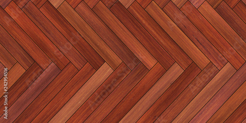 Fototapeta Naklejka Na Ścianę i Meble -  Seamless wood parquet texture horizontal herringbone copper color