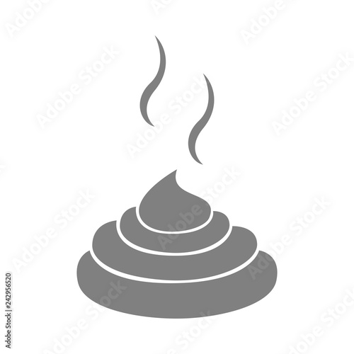 Pile of poo. Vector icon.