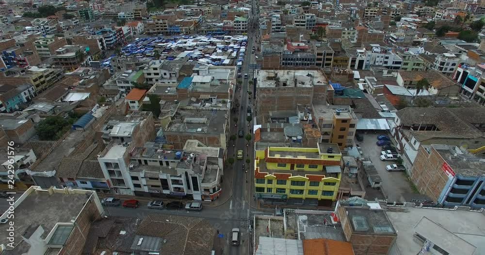 Aerial View of Otavalo, Ecuador (rising shot) Aerial View of Otavalo, Ecuador (rising shot)