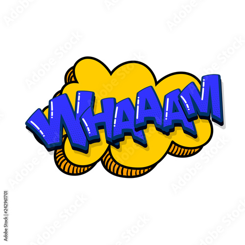 Pop art comic text