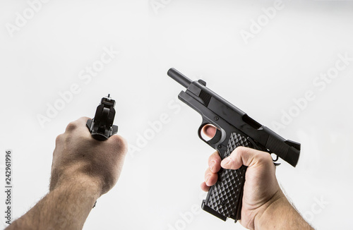 first person shooter pistol