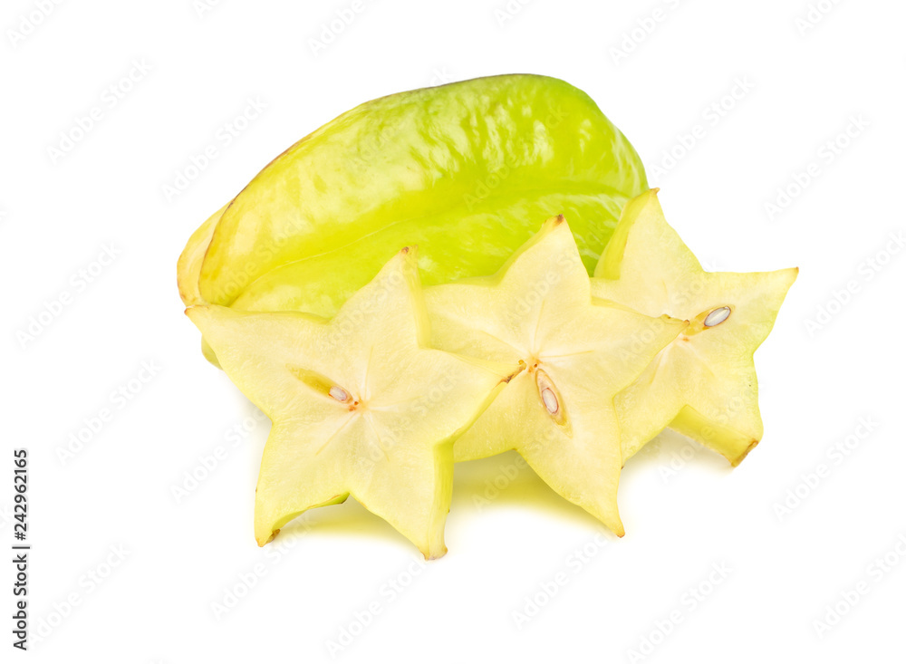 Carambola fruit with slice Carambola fruit with slice