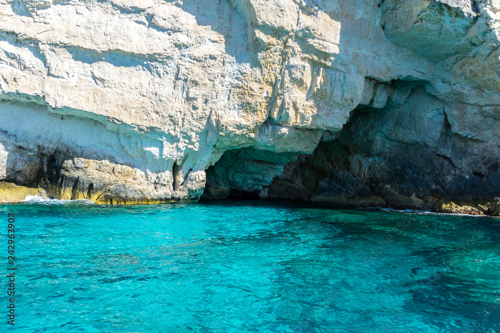 Greece, Zakynthos, Blue caves exiting sight to visit