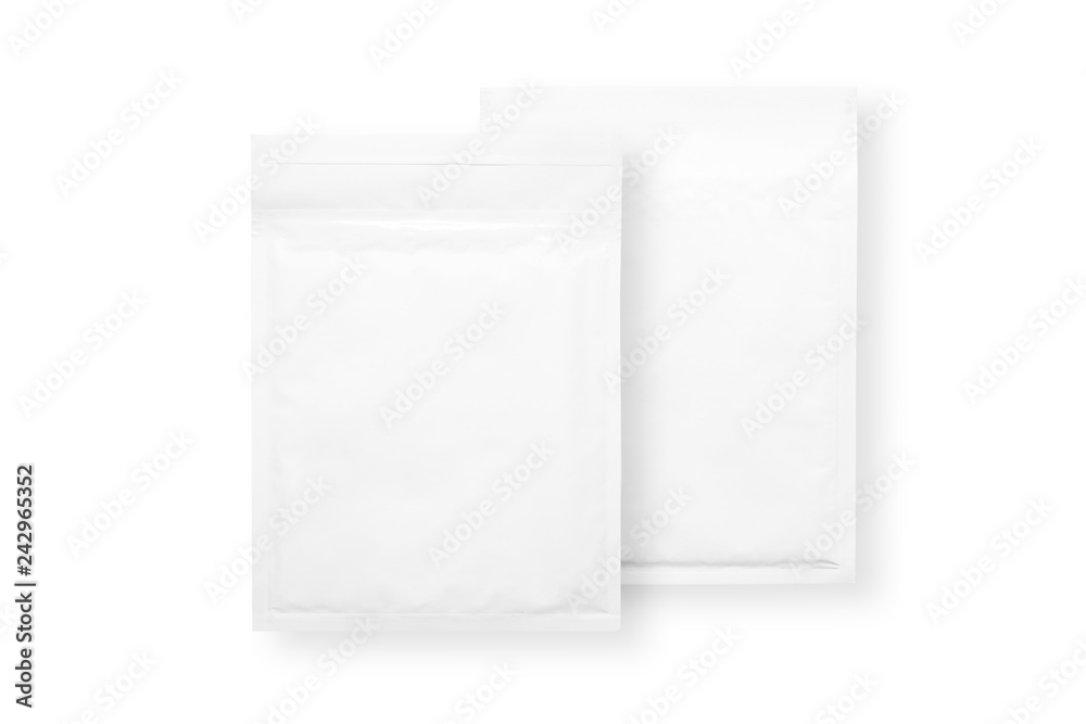 White paper bubble envelopes, isolated White paper bubble envelopes, isolated