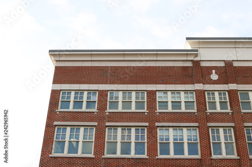 Urban industrial brick office factory work building 