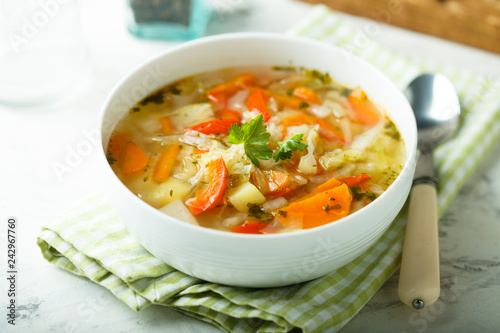 Tableau sur toile Homemade vegetable soup