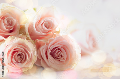 Flower composition with roses.
