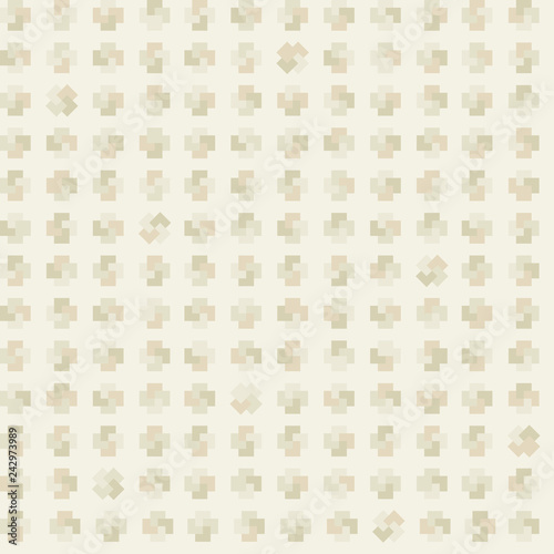 Seamless background pattern with crosses in a rows. Crosses resemble plus sign. Easy to edit colors in Illustrator.