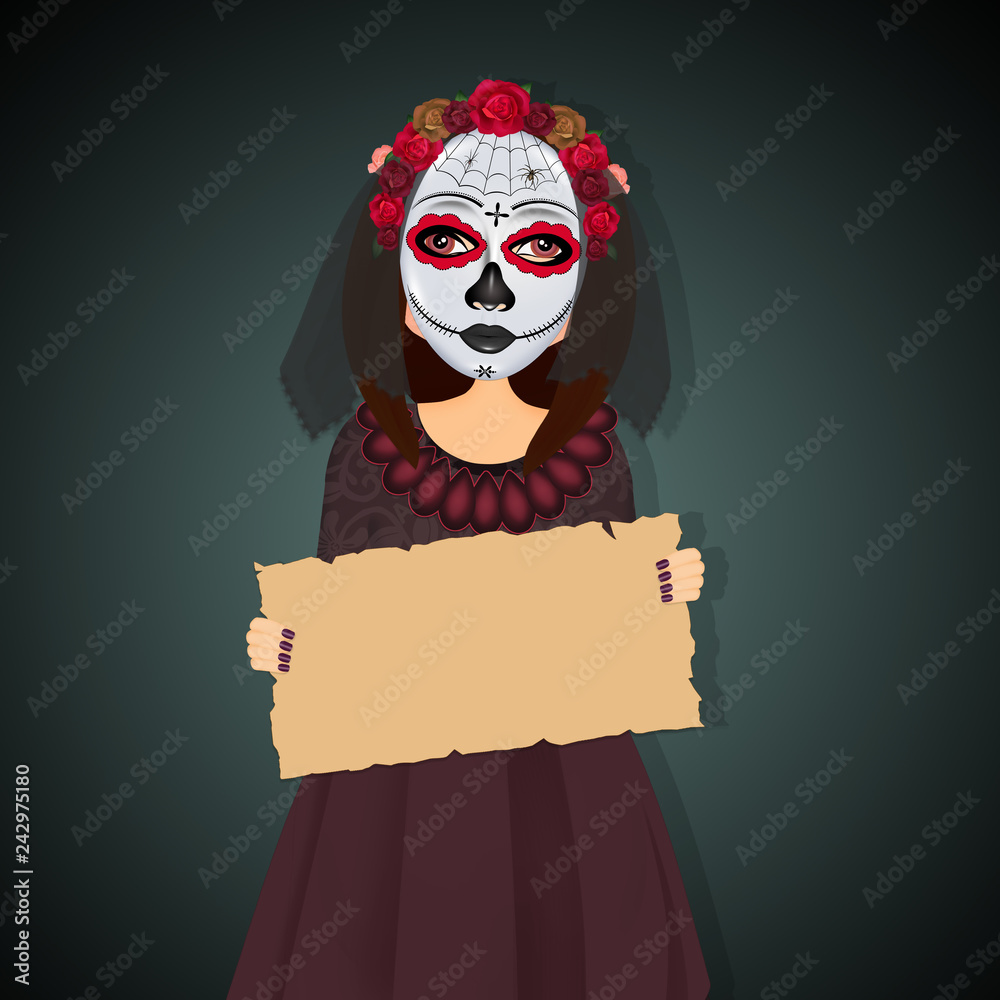 mask for the day of the dead