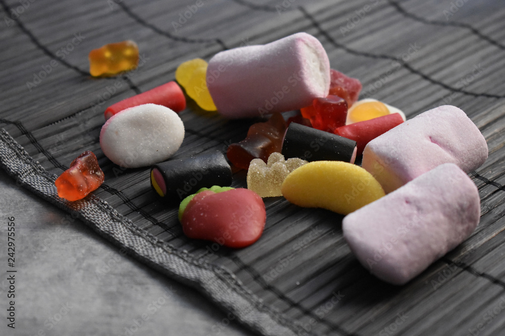 Chucherias Gominolas Osito De Gominola Marshmallows Stock Photo chucherias-gominolas-osito-de-gominola-marshmallows-stock-photo