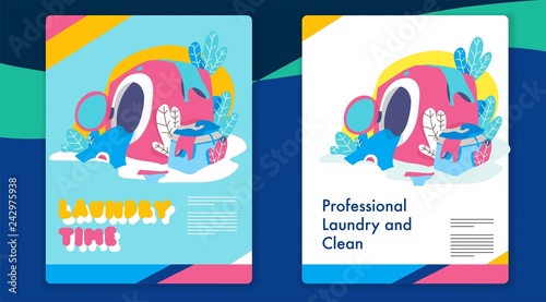 Laundry business template.