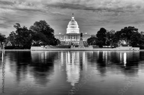 United States Capitol Building at night