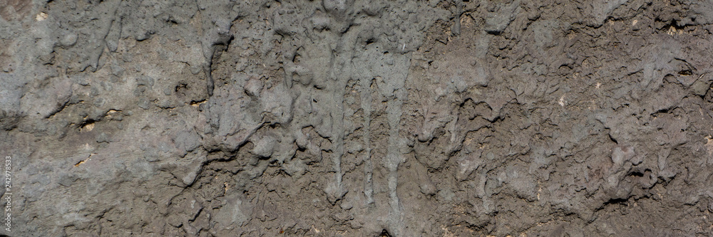 old cement plaster with traces of destruction. Web banner. old cement plaster with traces of destruction. Web banner.
