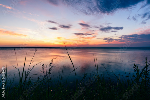 Sunrise on river