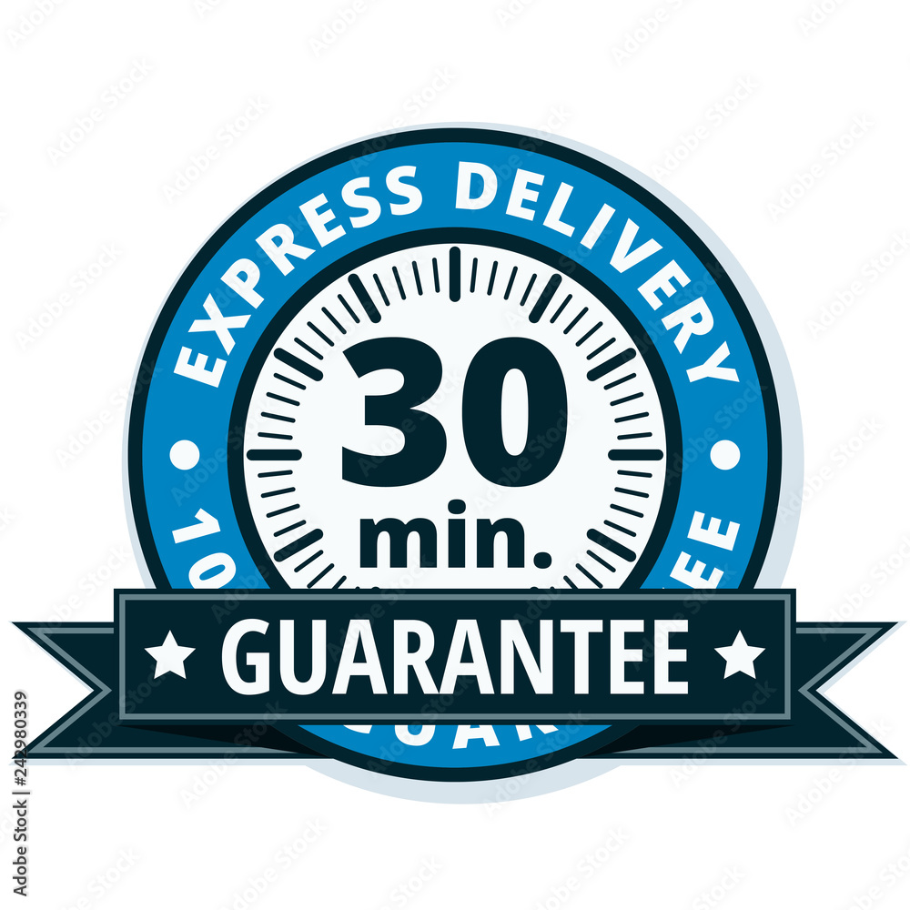 30 minutes Express Delivery illustration 30 minutes Express Delivery illustration