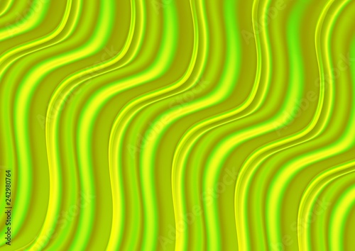 Light Green vector pattern with bent lines. Modern gradient abstract illustration with curve lines. A new texture for your ad, booklets, leaflets.
