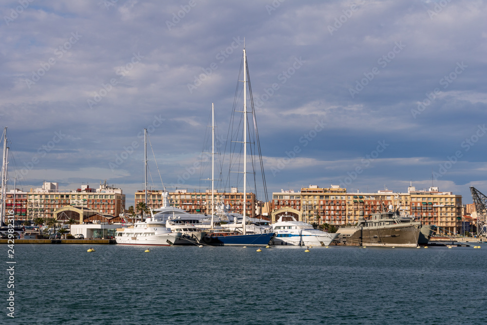 Port of Valencia. Mediterranean Sea