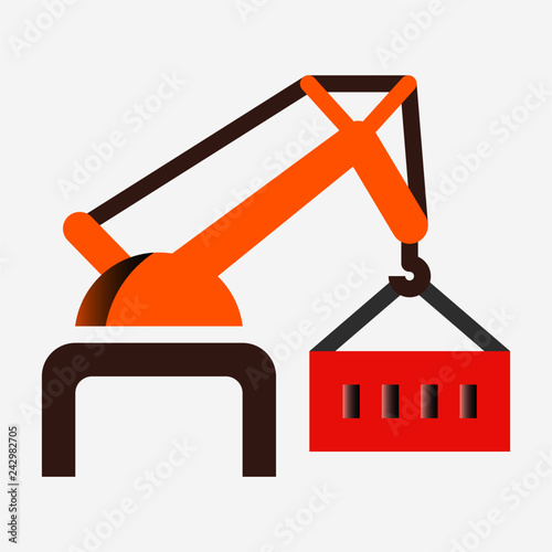 Flat stevedoring pixel perfect vector icon