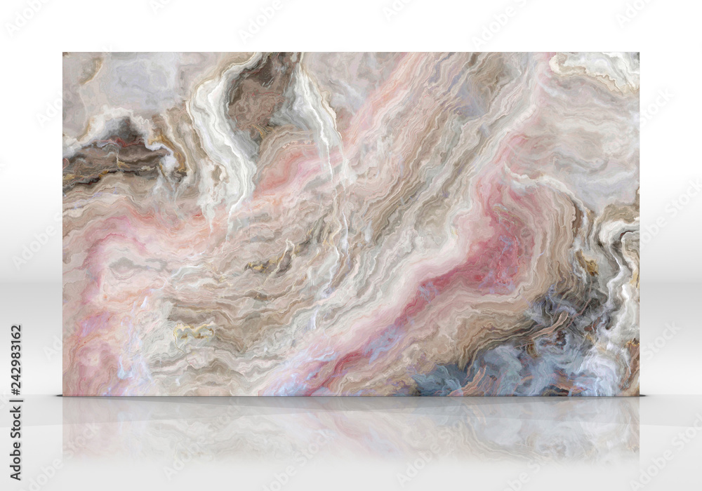Fototapeta premium Onyx marble Tile texture 3D rendering