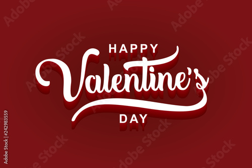 Happy Valentine's day typog...