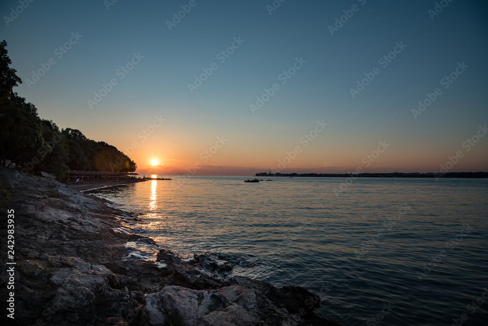 Abenddämmerung bei Novigrad auf Istrien / Kroatien