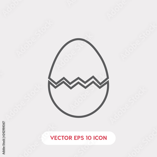 broken egg icon vector