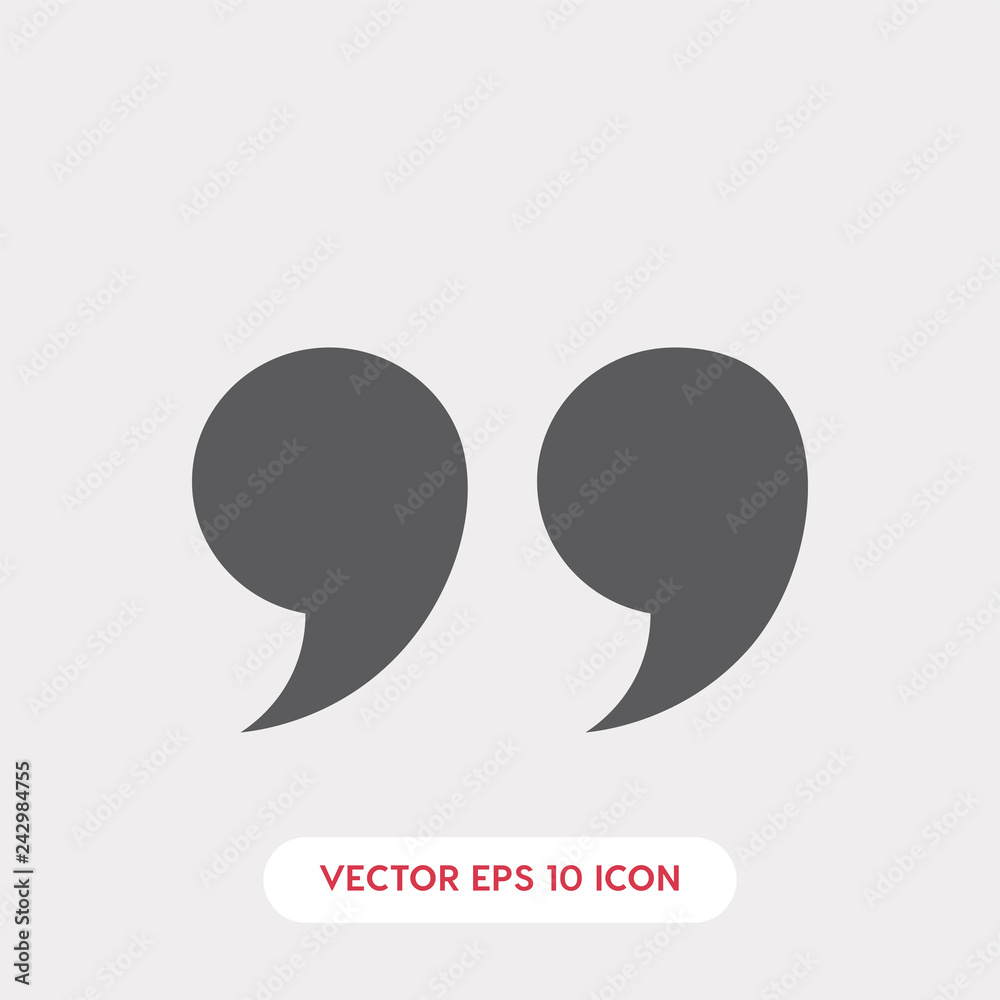 quotes icon vector quotes icon vector