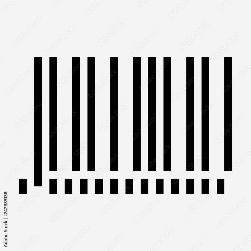 Outline bar code pixel perfect vector icon Outline bar code pixel perfect vector icon