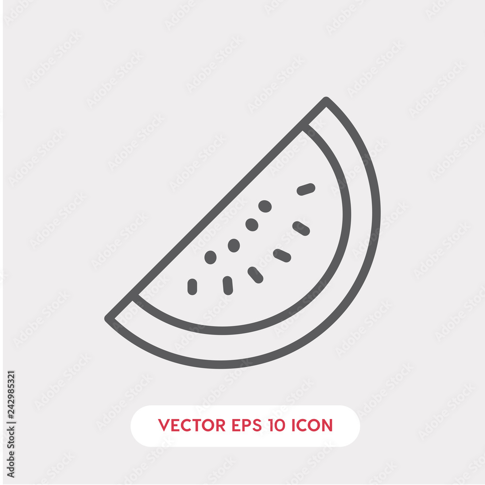 watermelon slice icon vector