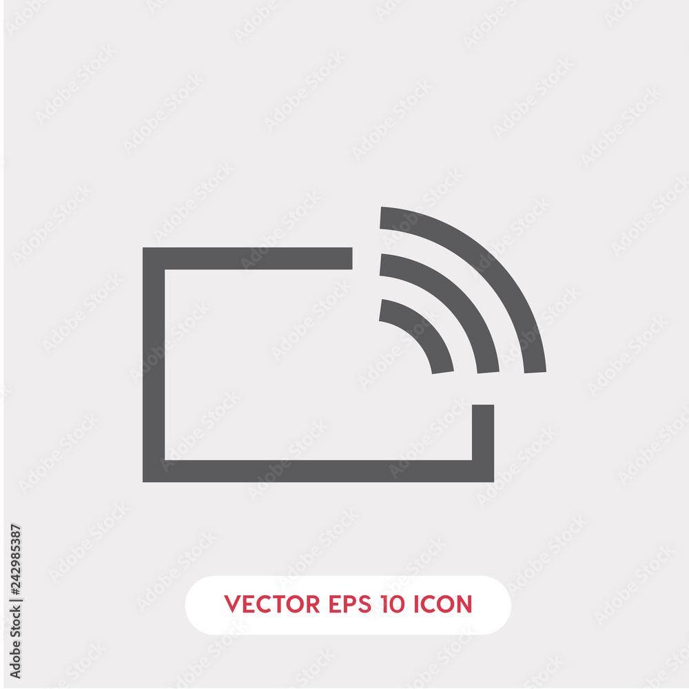 broadcast icon. live icon vector. Linear style sign for mobile concept and web design. share symbol illustration vector graphics - Vector broadcast icon. live icon vector. Linear style sign for mobile concept and web design. share symbol illustration vector graphics - Vector