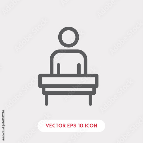 stand icon vector