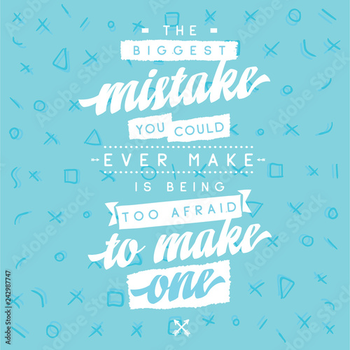 Typography for t shirt or sweatshirt printing and embroidery. Print for tee. Inspirational quote, motivation.