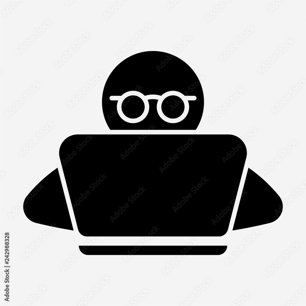 Glyph laptop pixel perfect vector icon Glyph laptop pixel perfect vector icon