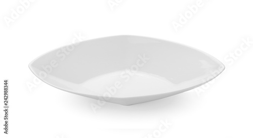 white bowl on white background