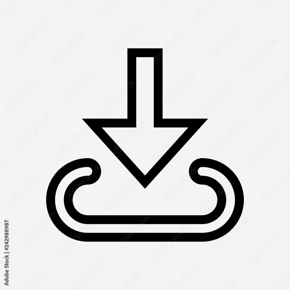 Outline save pixel perfect vector icon Outline save pixel perfect vector icon