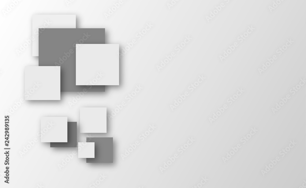 3d background square gray white paper blank background - Vector Design Concept black 3d background square gray white paper blank background - Vector Design Concept black