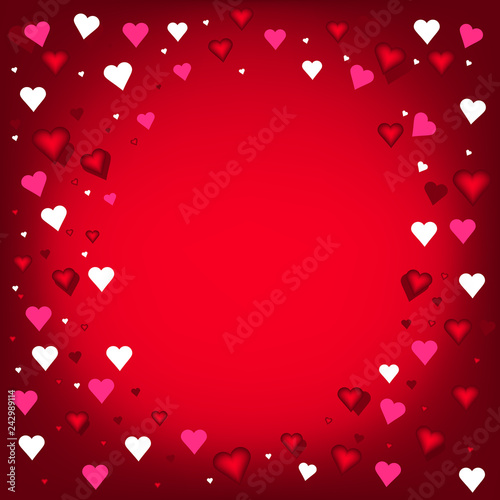 heart background red white pink